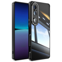 Θήκη για Sony Xperia 1 VI, Fusion Hybrid, με προστασία κάμερας, διαφανής / μαύρη