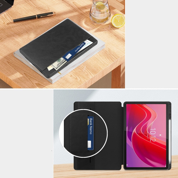 Θήκη για Lenovo Tab M11, Business Card and Pen Slot, μαύρη