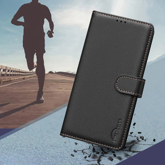 θήκη με πτερύγιο για Honor 200 Lite, BINFEN Wallet, μαύρη