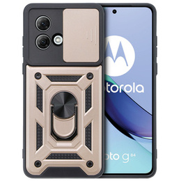 Θήκη για Motorola Moto G84 5G, CamShield Slide, χρυσός