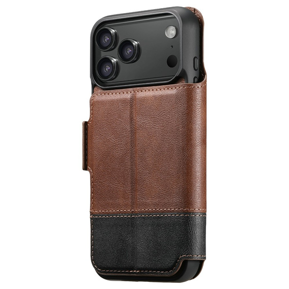 Θήκη 2 σε 1 για iPhone 17 Pro, SUTENI, για MagSafe, καφέ