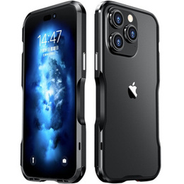 Θήκη LUPHIE για iPhone 14 Pro, Armor Bumper, μαύρη