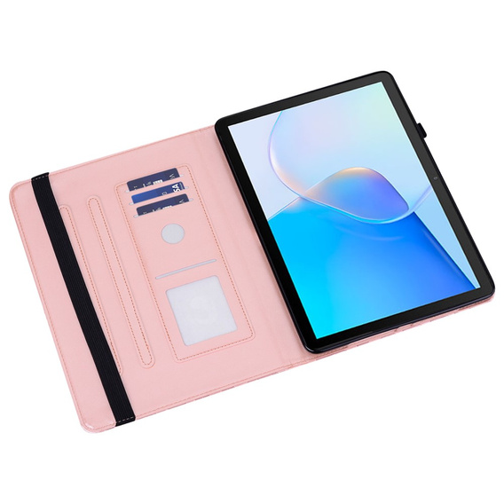 θήκη πτερύγιο για Huawei MatePad SE 10.4, tree, ροζ rose gold