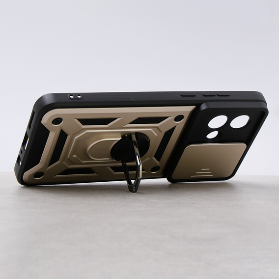 Θήκη για Motorola Moto G84 5G, CamShield Slide, χρυσός