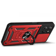 Θήκη για Motorola Moto G15 / Motorola Moto G15 Power, CamShield Slide, κόκκινη
