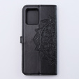 Θήκη με πτερύγιο για Motorola Moto G54 5G, Mandala, μαύρη