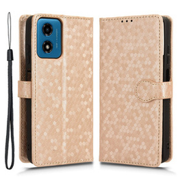 θήκη πτερύγιο για Motorola Moto G24 / G24 Power / G04, Wallet Rhombus, ροζ