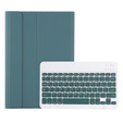 Θήκη + πληκτρολόγιο iPad 10.9 2022 10 Gen, Pen Slot, σκούρα πράσινη