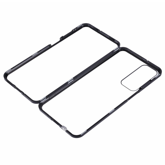 θήκη για το Samsung Galaxy A16, Magnetic Dual Glass, μαύρη