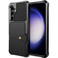 Θήκη για Samsung Galaxy S23 FE, Card Holder Kickstand, μαύρη