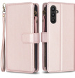 Θήκη με πτερύγιο για Samsung Galaxy A25 5G, Wallet Zipper Pocket, μαύρη