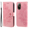 Θήκη με πτερύγιο για Realme C67, Mandala, ροζ rose gold