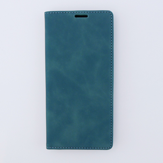 Θήκη για Xiaomi Redmi Note 12 4G, ERBORD Vintage, πορτοφόλι με πτερύγιο, μπλε