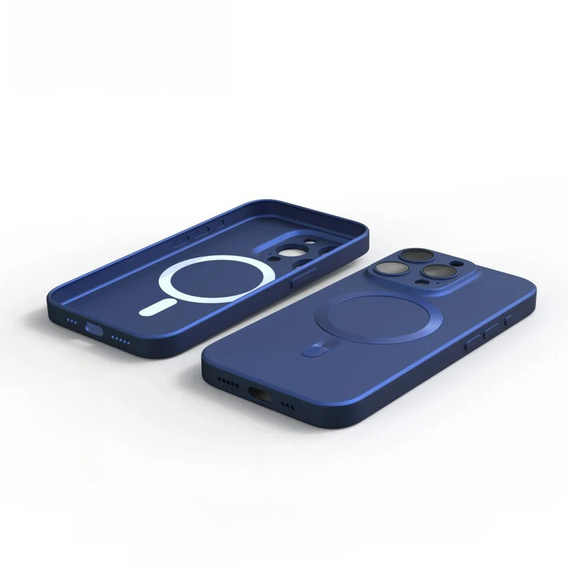 Θήκη για iPhone 16 Pro, ColorMag, για MagSafe, σκούρο μπλε
