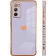 Θήκη για Samsung Galaxy S20 FE, Electro heart, μωβ