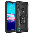 θωρακισμένη θήκη για Motorola Moto E6S, Nox Case Ring, μαύρη