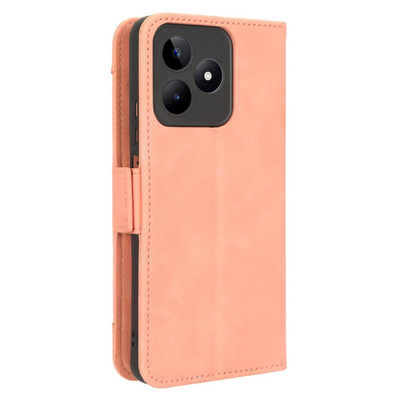 Θήκη με πτερύγιο για Realme Note 50, Card Slot, ροζ