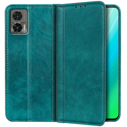 Θήκη για Motorola Edge 30 Neo, Wallet Litchi Leather, πράσινη