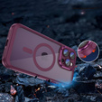 Θήκη για iPhone 14 Pro Max, ERBORD Impact Guard, MagSafe, μπορντό