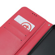 Θήκη με πτερύγιο για Oppo A79 5G, Crazy Horse Wallet, κόκκινη