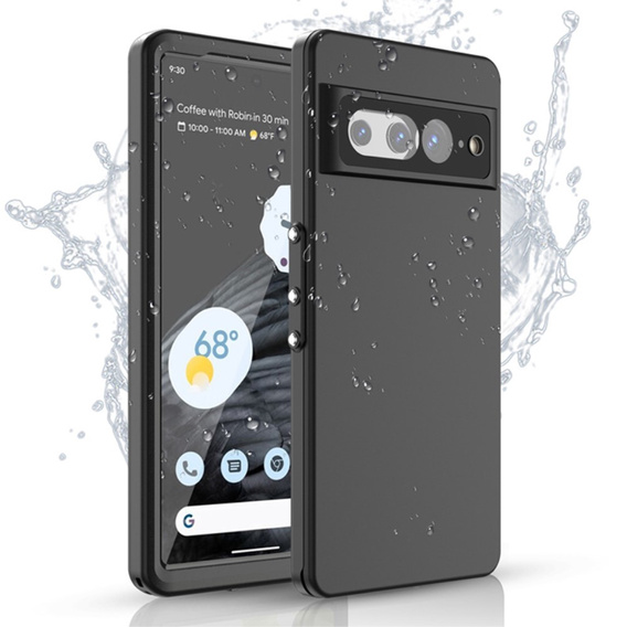 Αδιάβροχη θήκη IP68 για Google Pixel 7 Pro, Redpepper, μαύρη