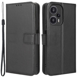 Θήκη με πτερύγιο για Poco F5 5G, Wallet Smart Magnet, μαύρη