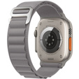 Λουράκι νάιλον για Apple Watch 1/2/3/4/5/6/7/8/SE/ULTRA 42/44/45/49mm, γκρι