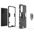 Θήκη για Huawei Nova 9, Kickstand Ring, μαύρη