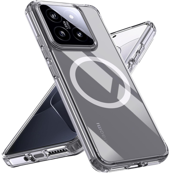 Θήκη για Xiaomi 14T Pro, Fusion Hybrid, για MagSafe, διαφανής
