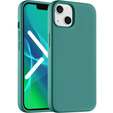 Θήκη για iPhone 14 Plus, Silicone Lite, πράσινη