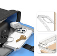 Θήκη με κορδόνι για iPhone 16 Pro, ERBORD MagSafe, διαφανής + Γυαλί οθόνης
