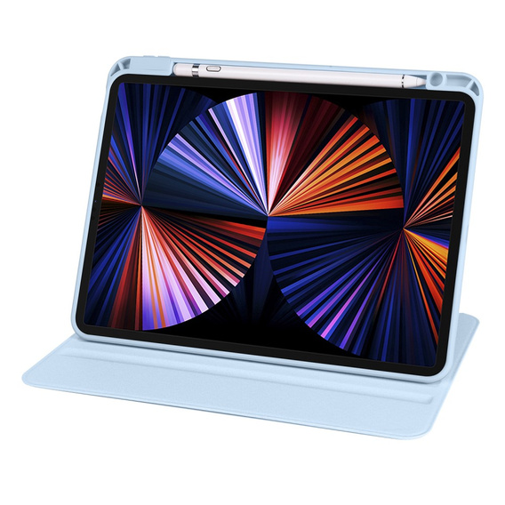 Θήκη για iPad Pro 11" 2022/2021/2020 (4/3/2 gen.), με υποδοχή γραφίδας, περιστρεφόμενη κατά 360°, μπλε