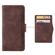 Θήκη με πτερύγιο για Xiaomi Poco F7 Pro, Card Slot, καφέ