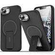 Θήκη για Iphone 16E, Kickstand Matt Case, για MagSafe, μαύρη