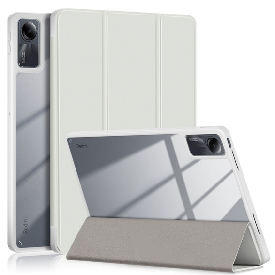 Θήκη για Xiaomi Redmi Pad SE 11", Smartcase Hybrid, με χώρο για γραφίδα, λευκή