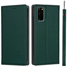 Δερμάτινη θήκη για Samsung Galaxy S20, ERBORD Grain Leather, πράσινη