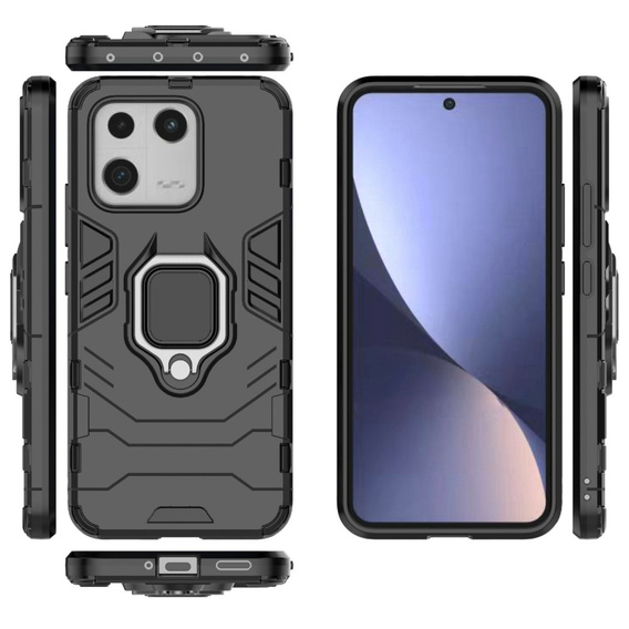 Θήκη για Xiaomi 13, Kickstand Ring, μαύρη