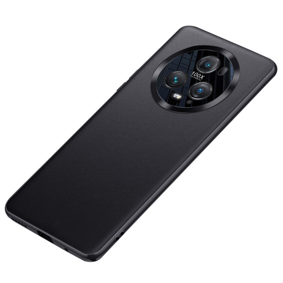 Δερμάτινη θήκη για Honor Magic 5 Pro, leather hybrid, μαύρη