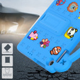 Παιδική θήκη για Lenovo Tab M10 10.1 Gen 3 TB-328FU/TB-328XU, Cute Patterns, με βάση, μπλε
