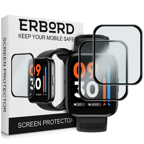 2x υβριδικό γυαλί ERBORD για Realme Watch 3