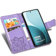 Θήκη πτερύγιο για Oppo Reno 14, Butterfly, πορτοφόλι, μοβ