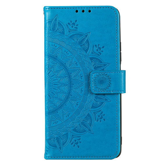 Θήκη με πτερύγιο για Motorola Moto G73 5G, Mandala Flower, μπλε