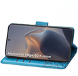Θήκη με πτερύγιο για Motorola Edge 60 / 60 Fusion, Butterfly, μπλε
