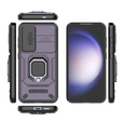 Θήκη για Samsung Galaxy S24, KickStand Camera Lens, μωβ