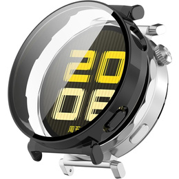 Θήκη 2σε1 + γυαλί μετριασμένο για Huawei Watch GT 5 Pro 42mm, μαύρη