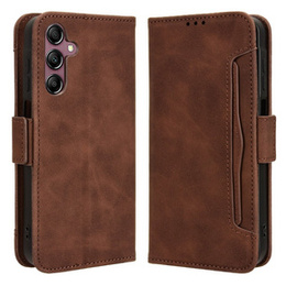Θήκη με πτερύγιο για Samsung Galaxy A15 4G / 5G, Card Slot, καφέ