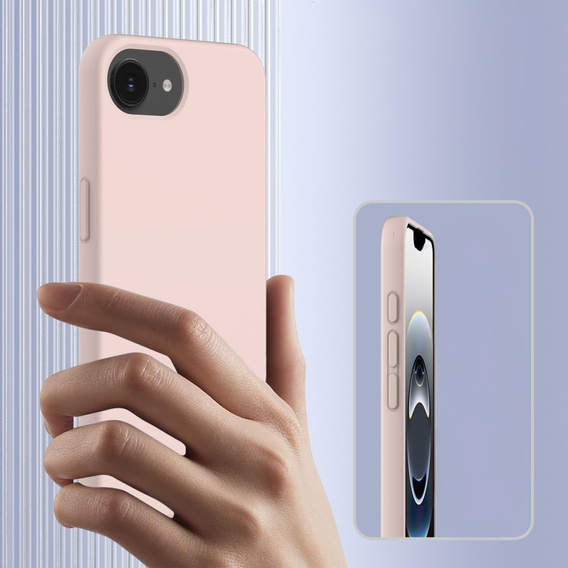 Θήκη για iPhone 16e, Silicone MagSafe, ροζ