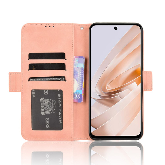 Θήκη με πτερύγιο για Xiaomi Redmi 13, Card Slot, ροζ
