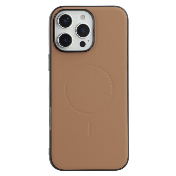 Θήκη X-LEVEL για iPhone 16 Pro, Magnetic Card Holder, καφέ