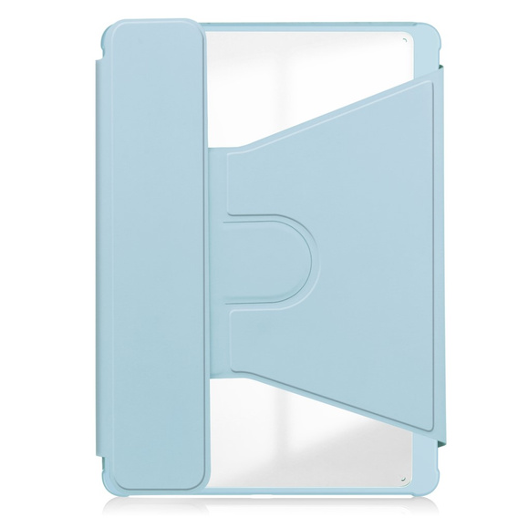 Θήκη πληκτρολογίου για Samsung Galaxy Tab S10 Lite / S10 FE / S9 FE, Rotary 360° Leather, γαλάζια